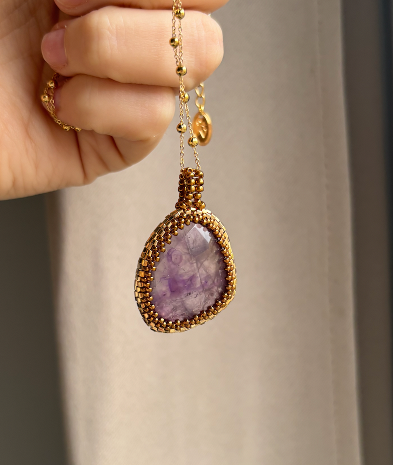 Pièce Unique LOVE Améthyste pour Audrey 💜