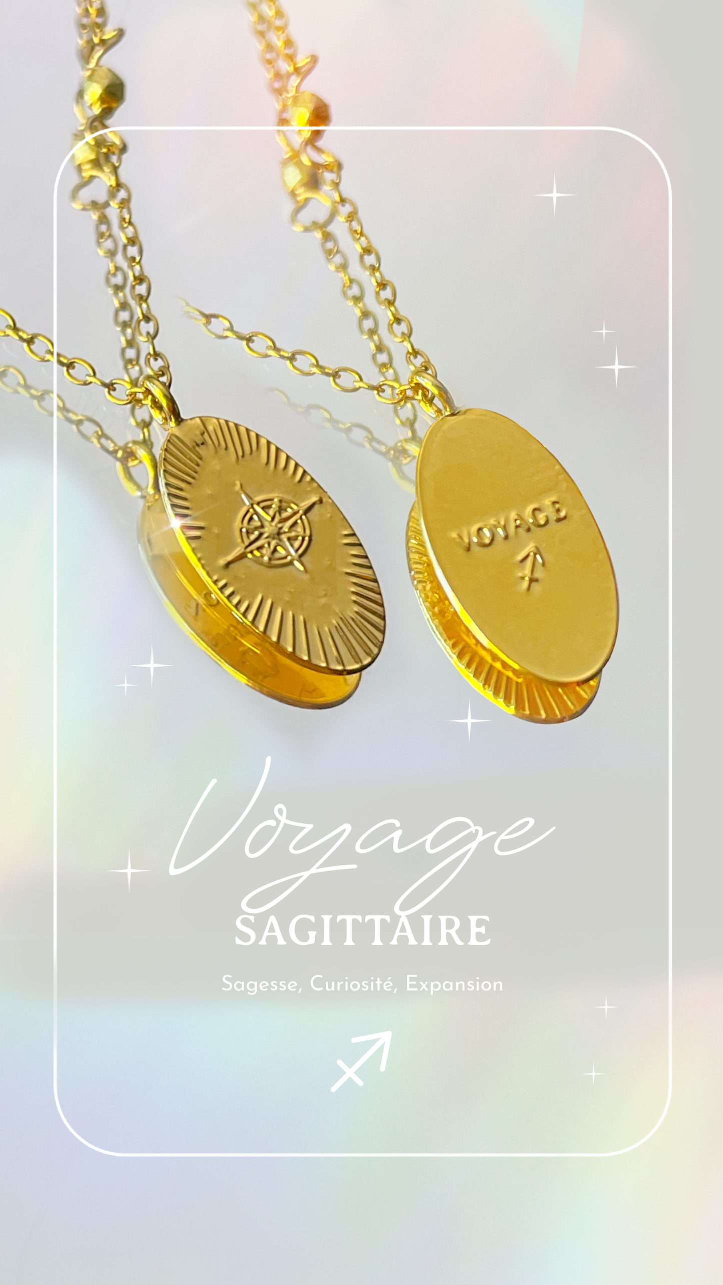 Collier Médailles Astro