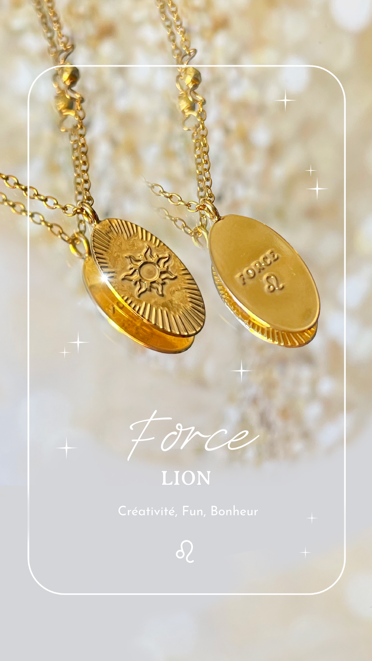 Collier Médailles Astro