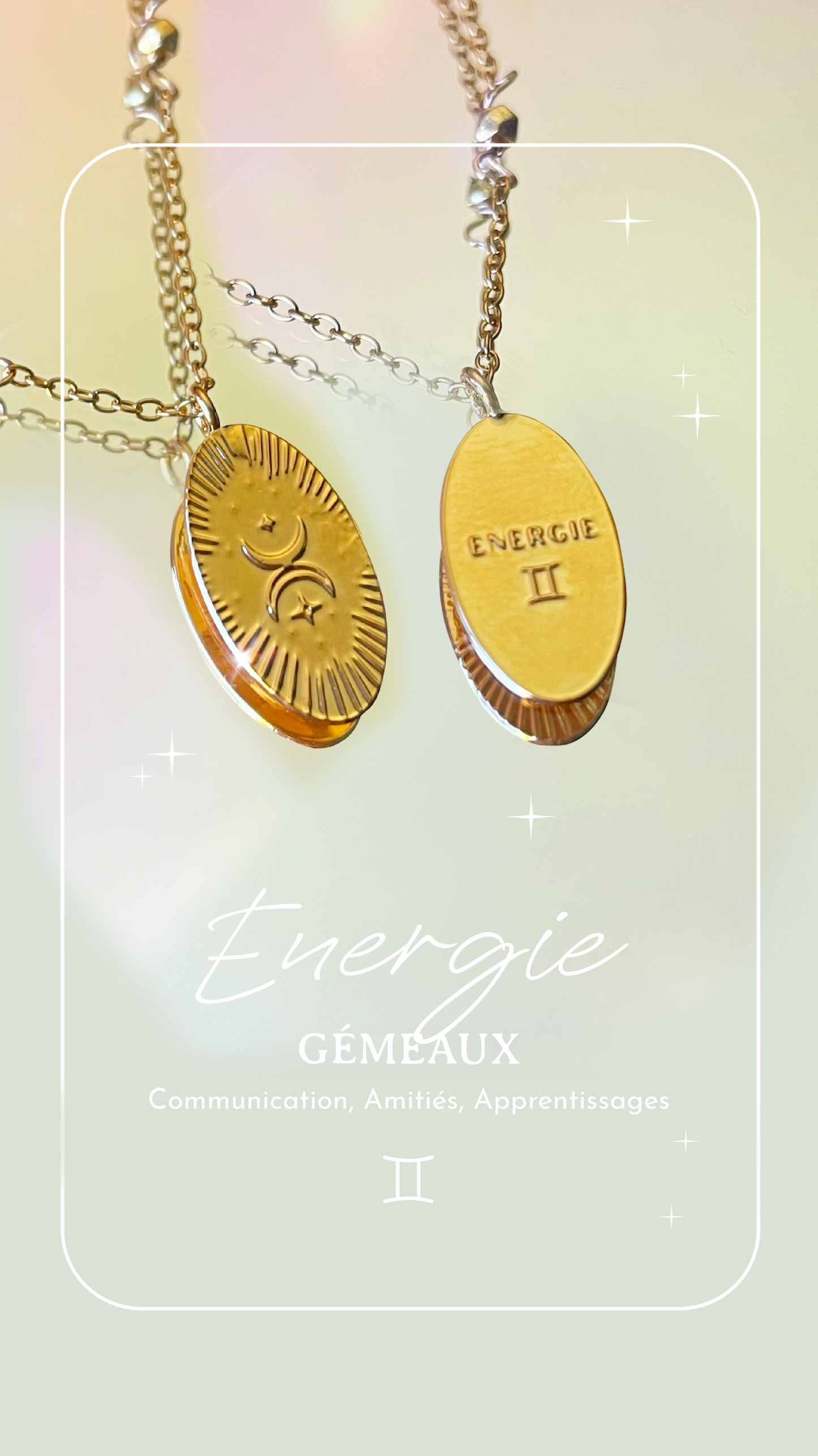 Collier Médailles Astro