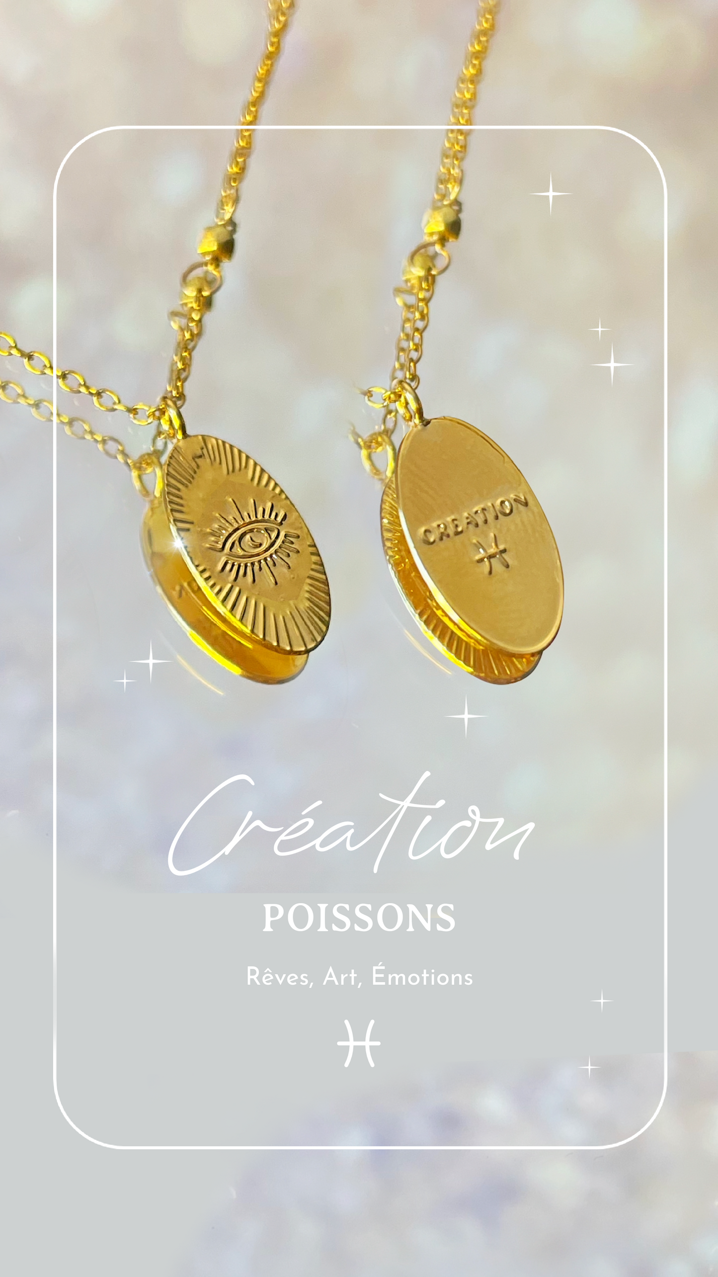 Collier Médailles Astro