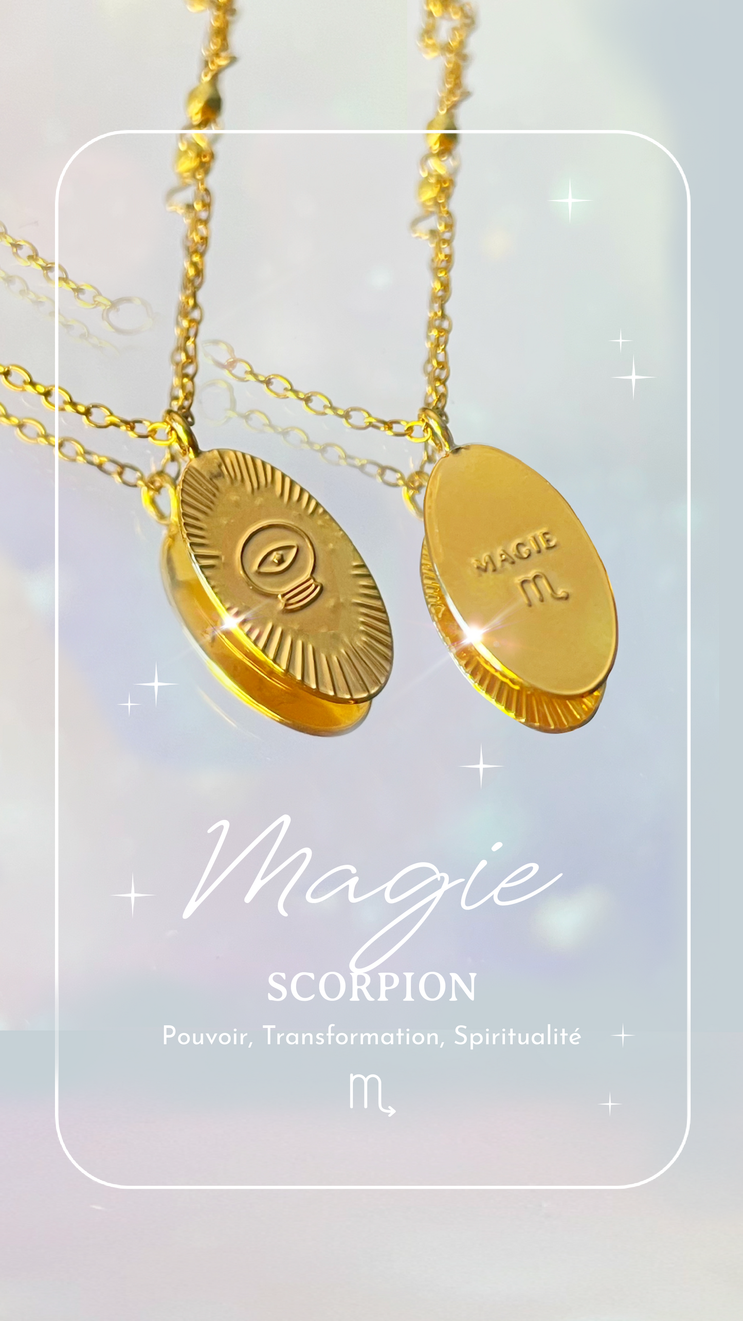Collier Médailles Astro