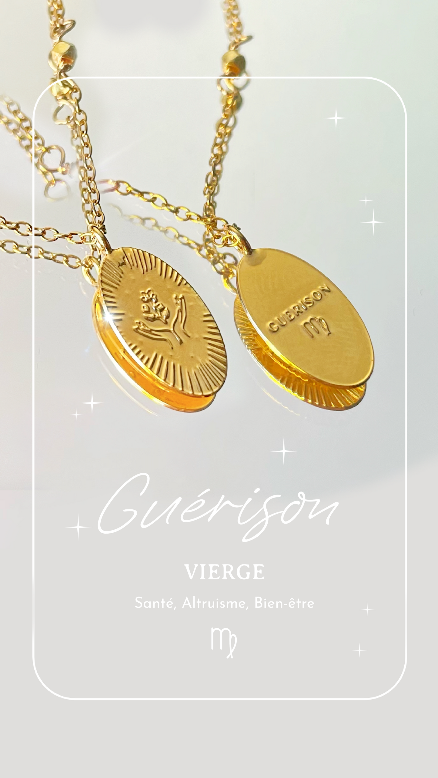 Collier Médailles Astro