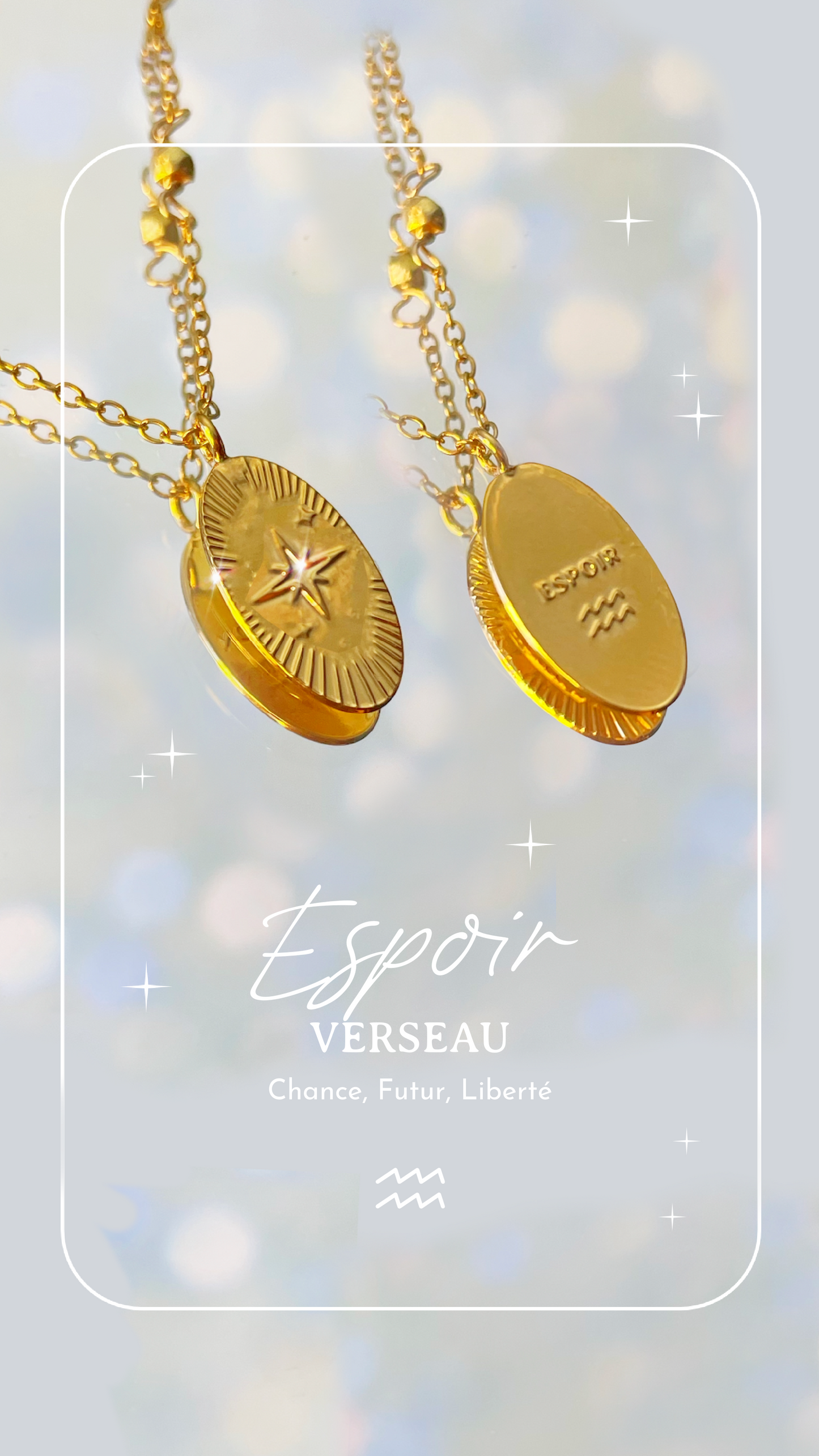 Collier Médailles Astro