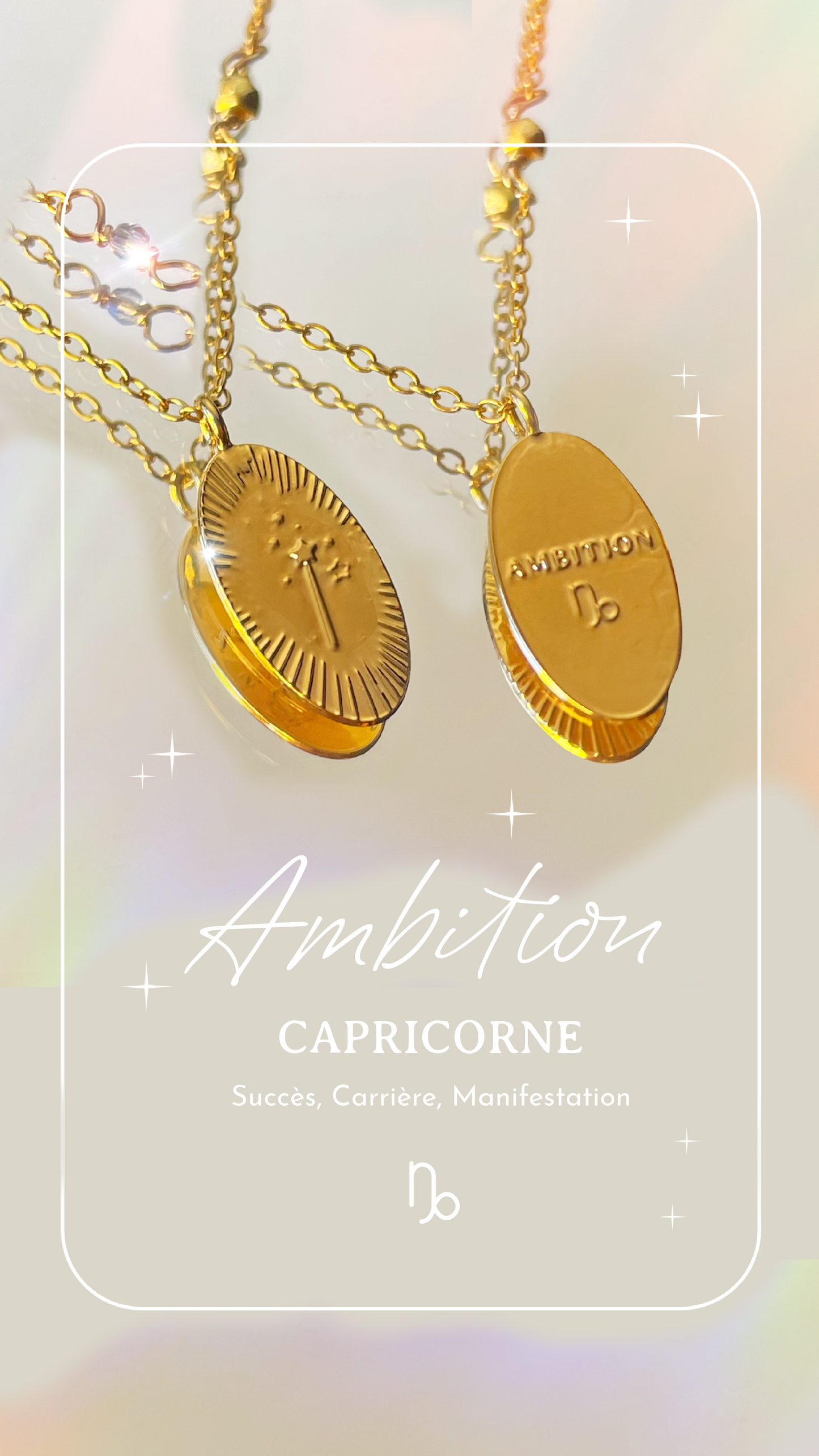 Collier Médailles Astro