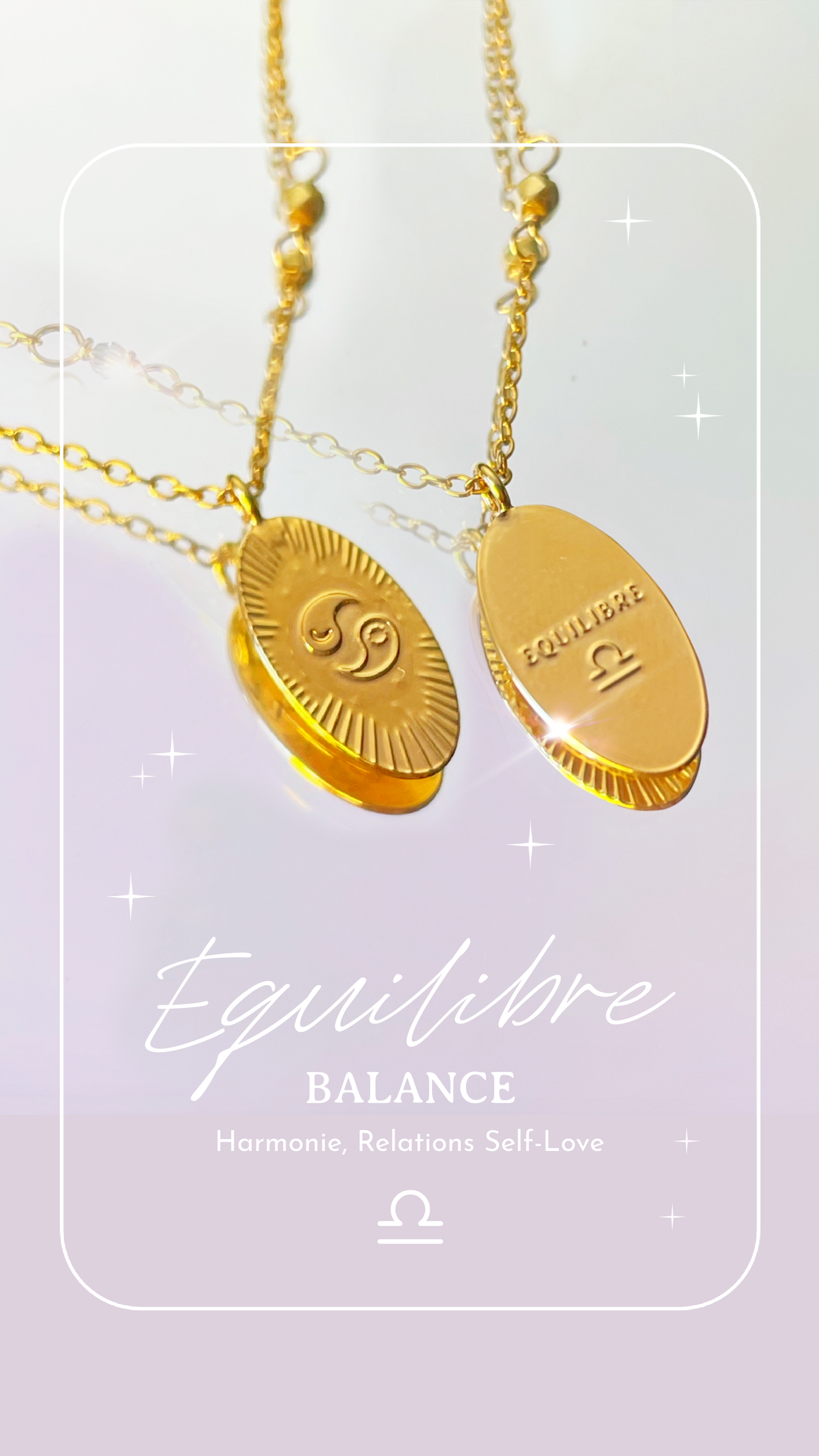Collier Médailles Astro