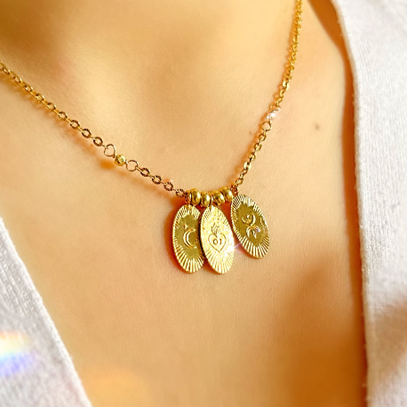 Collier Médailles Astro