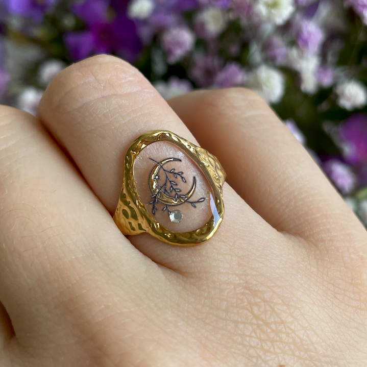 Bague Satellite Lavender Moon - Protection