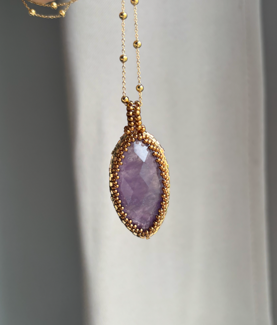 Pièce unique Améthyste Soleil pour Eva 💜