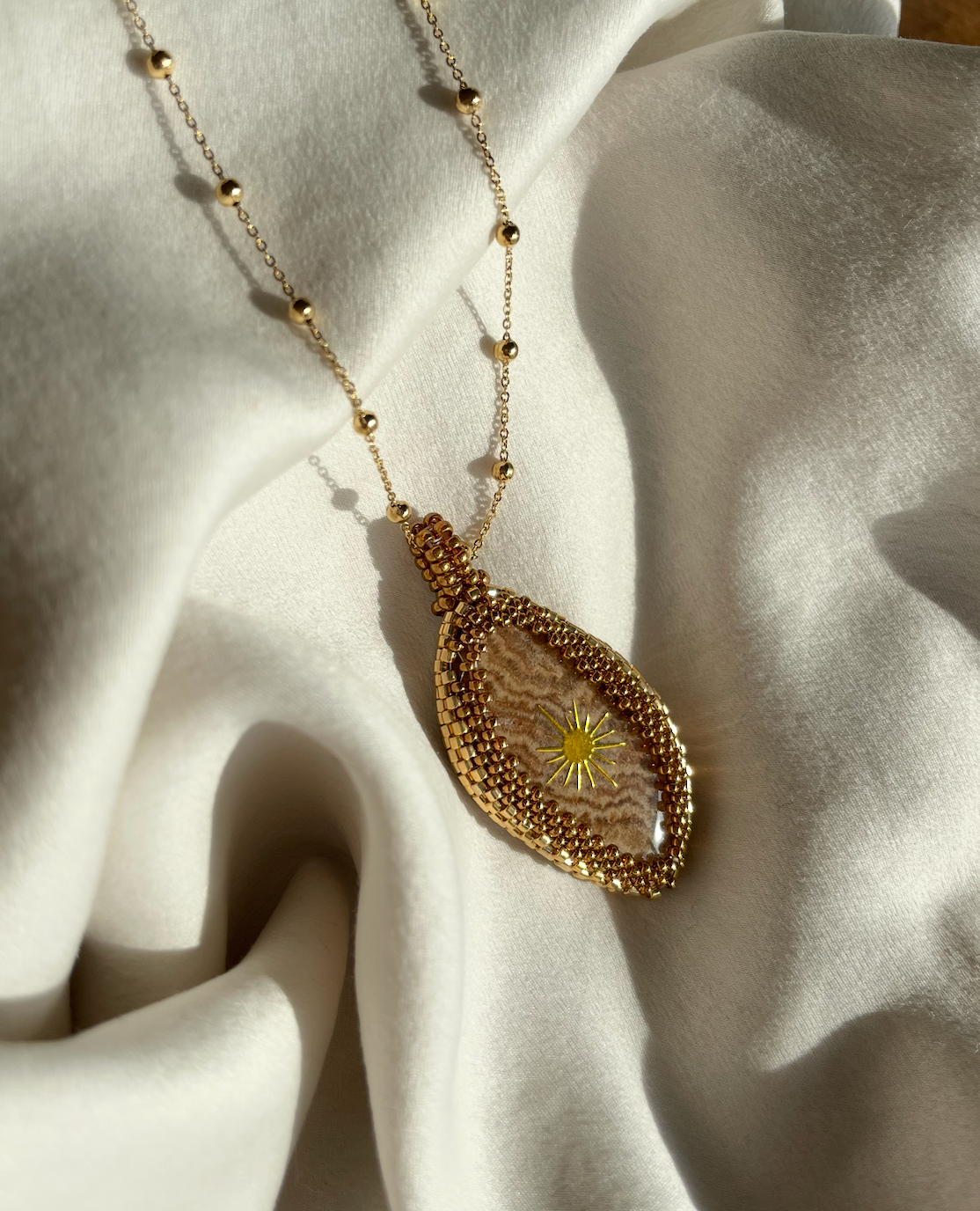 Pièce unique Aragonite Soleil pour Angie 🌞