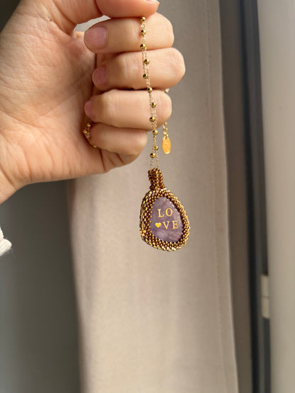 Pièce Unique LOVE Améthyste pour Audrey 💜