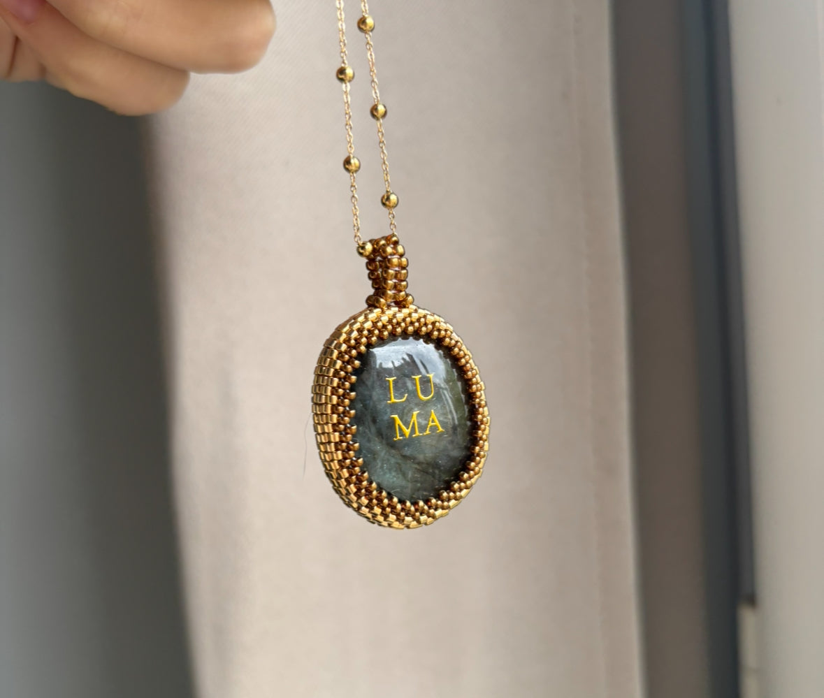 Pièce Unique Labradorite LUMA pour Anaïs 💙