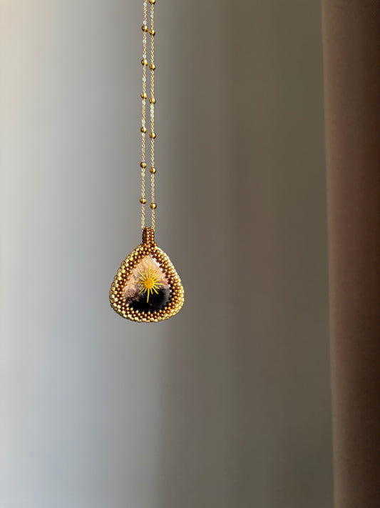 Pièce unique Jaspe avec Soleil pour Stéphanie 🌞