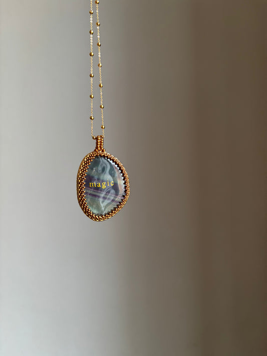 Pièce unique pour Perrine Fluorite "MAGIC" 🌟
